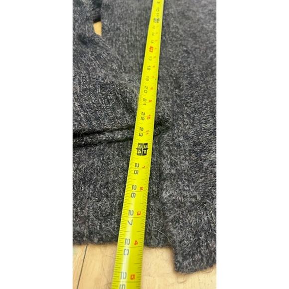 Express Wool Mohair Blend Gray Cardigan Sweater Shawl Collar Long Sleeve Size L - Picture 6 of 11